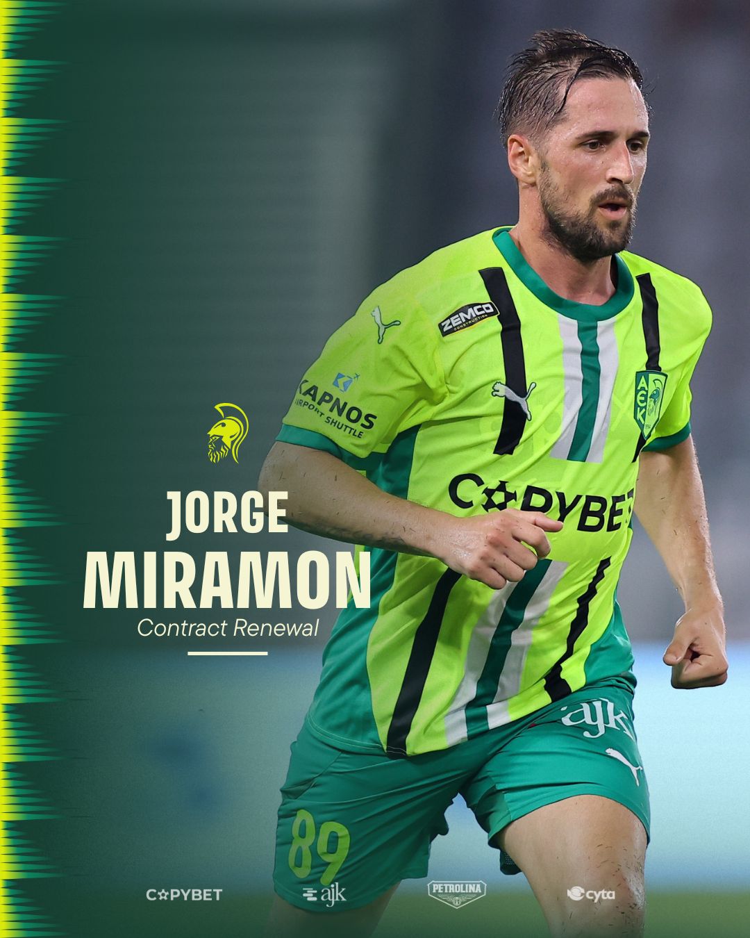 Ανανέωση της συνεργασίας με Jorge Miramon 