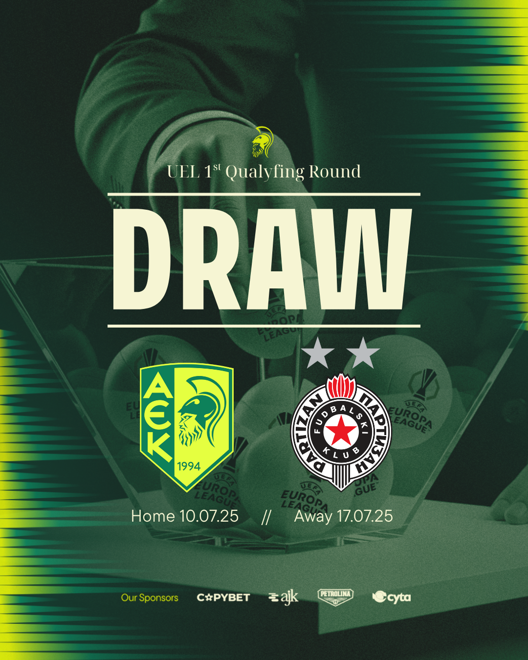 Mε FK Partizan Beograd στον 1ο προκριματικό γύρο του UEFA Europa League 