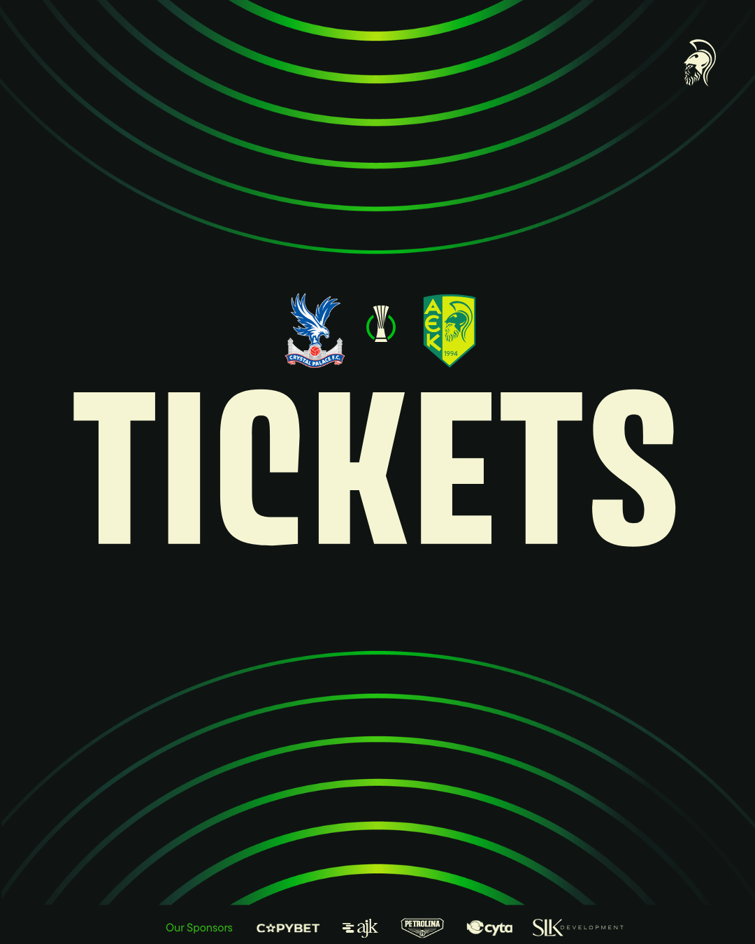 Οι λεπτομέρειες και τα εισιτήρια του 1ου αγώνα με την Crystal Palace  