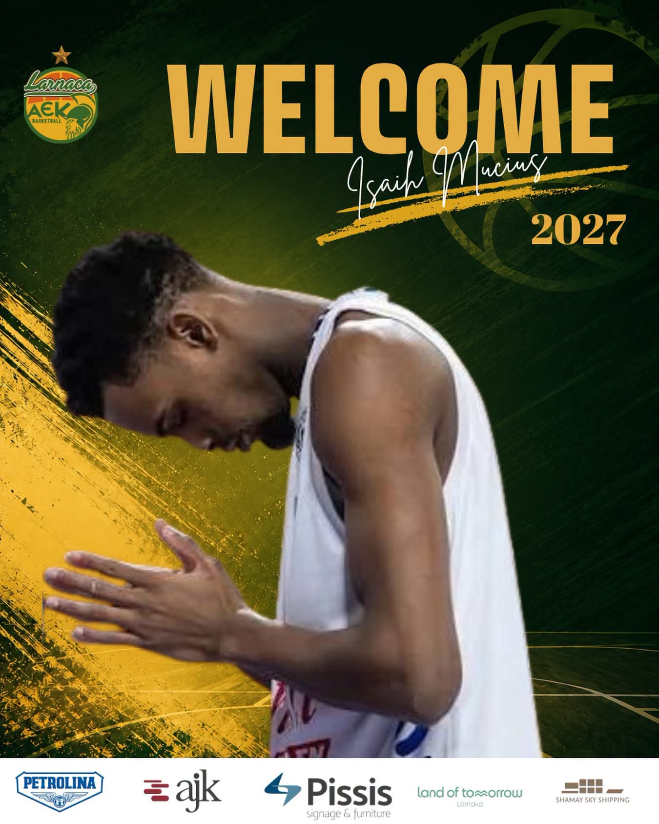 Πετρολίνα ΑΕΚ: Υπέγραψε ο Isaiah Mucius  