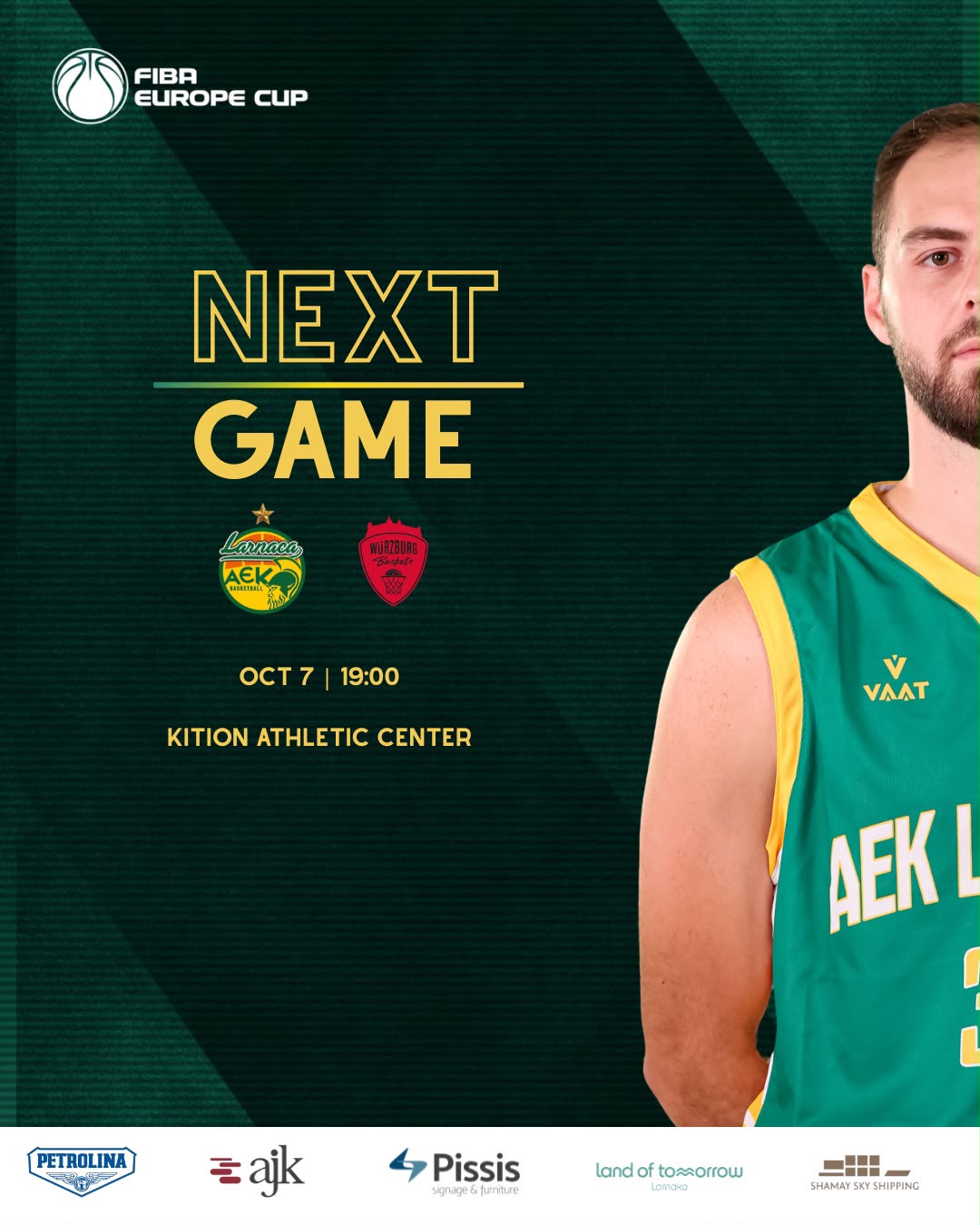 Πετρολίνα ΑΕΚ: Με Fitness First Wurzburg Baskets στην 1η αγωνιστική στον Όμιλο του Fiba Europe 